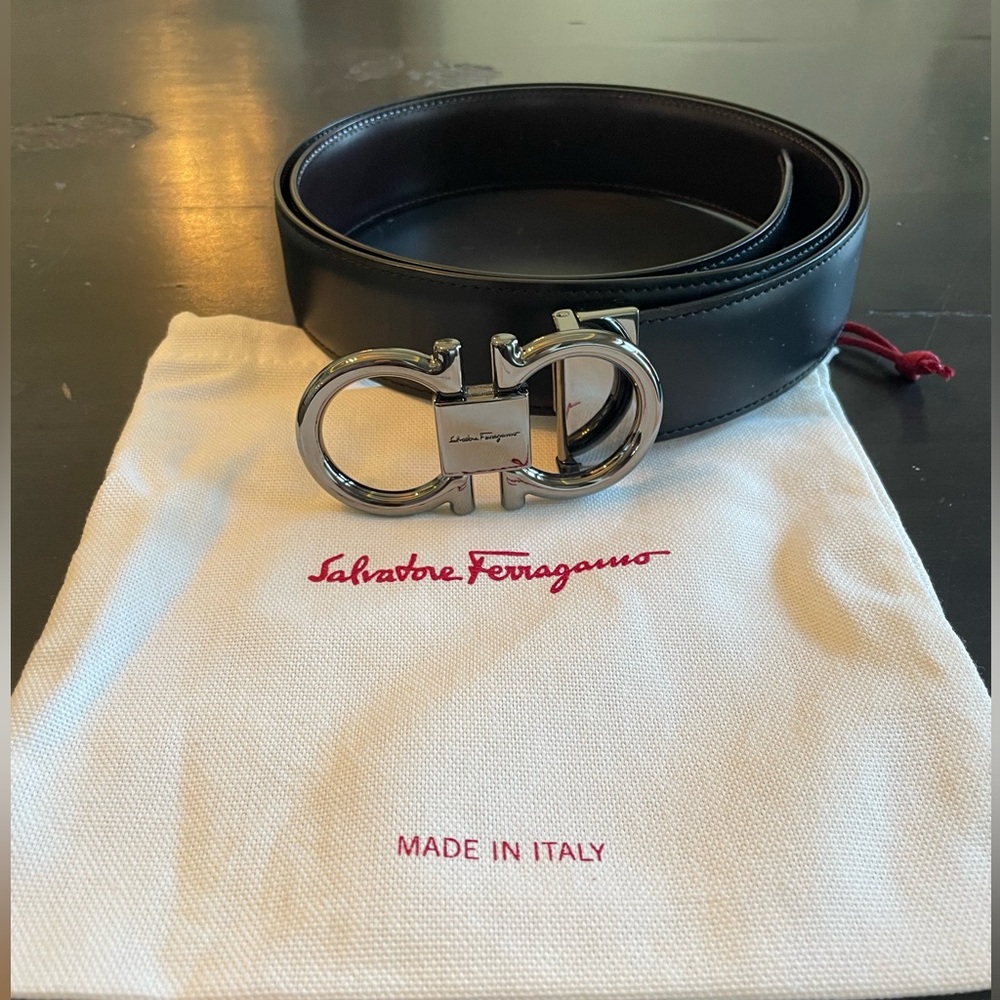 Ferragamo men’s reversible leather belt
